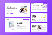 White Modern Annual Report PPT, a Presentation Template by Aiyari Graphic (Thumbnail 2 of 5)