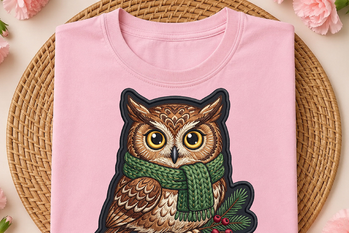 Cozy Winter Owl PNG, an Object Illustration by DreamCafeArt (Photo 2 of 6)