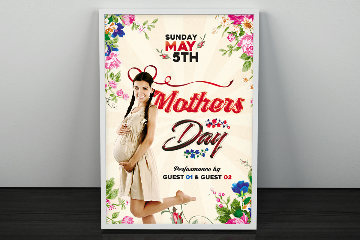 Mother's Day - Flyer / Poster 02, a Flyer Template by VectorMedia (Photo 3 of 8)