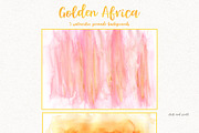 Golden Africa Watercolor Set, an Animal Illustration by Bibela (Thumbnail 8 of 9)