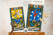 Sunny Doodle Yellow Tarot Cards, a Decorative Illustration by ThatsDesignArt (Thumbnail 8 of 10)