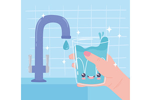 drink water concept, a Food Illustration by studiogstock
