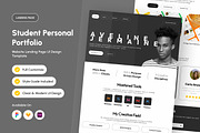 Aveline - Student Portfolio Landing, a Landing Page Template by productype1 (Thumbnail 1 of 5)