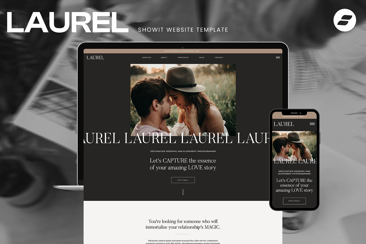 Laurel: Showit website template, a Templates & Theme by Aspen Creative Studio (Photo 1 of 4)