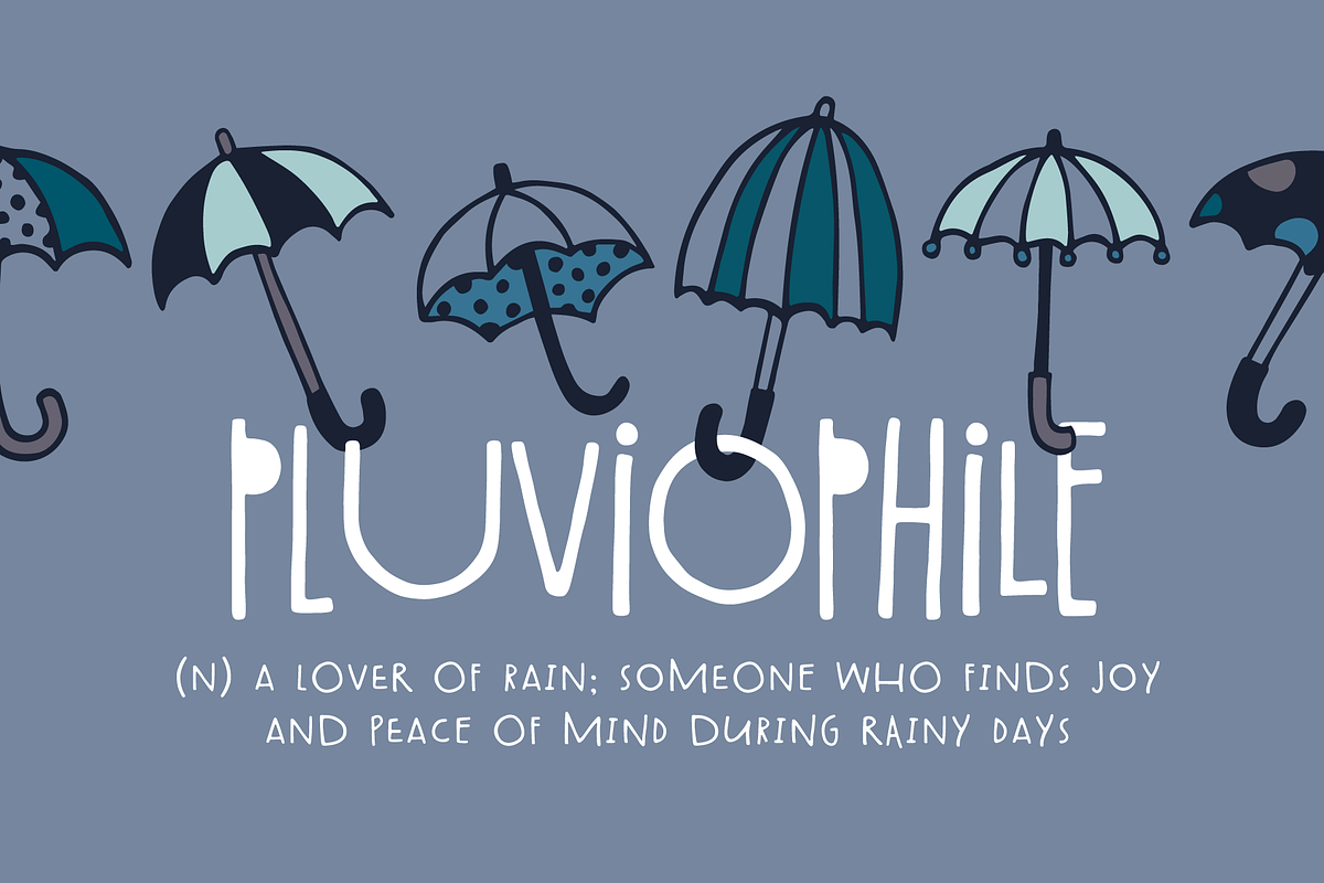 Spring Showers Font + Doodles preview 4