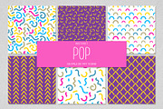 6 POP seamless patterns, a Pattern Graphic by SomStock (Thumbnail 1 of 7)