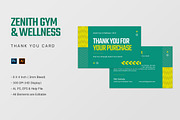 Zenith - Thank You Card, a Print Template by StreaksideStd (Thumbnail 1 of 3)