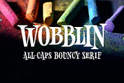 Wobblin, a Serif Font by Muhammad Hastian (Thumbnail 1 of 8)