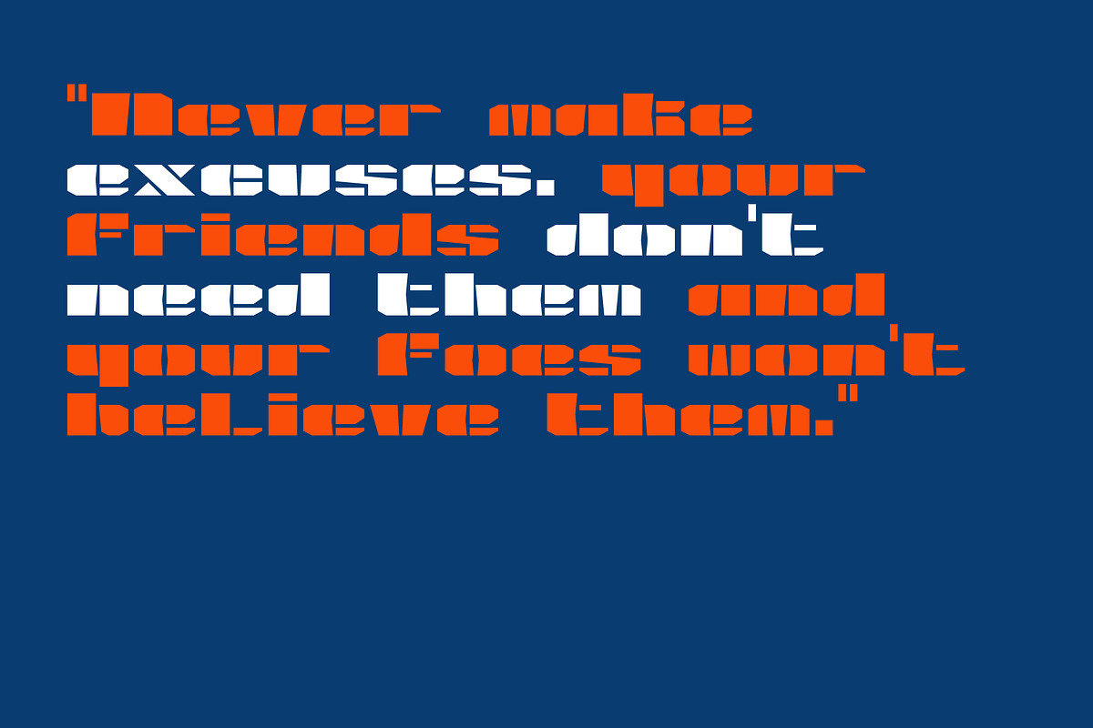 Srg-BlockShot display font preview 5