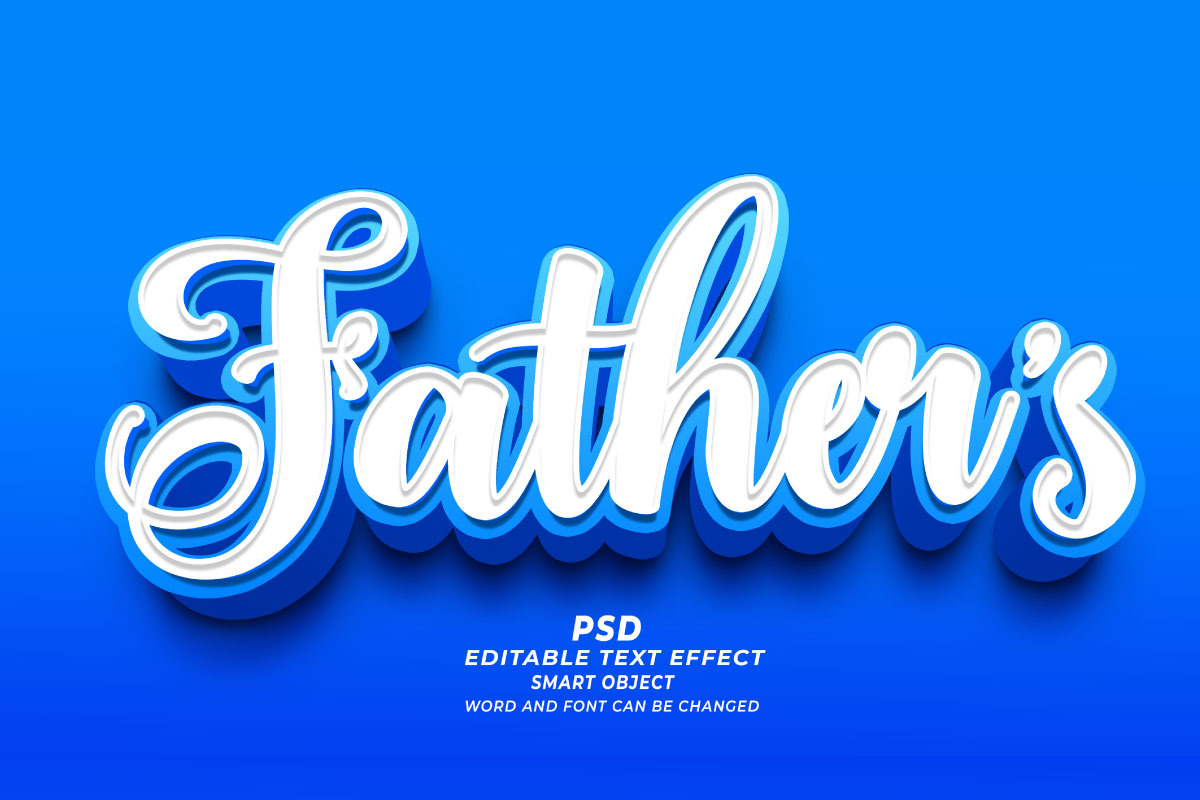 PSD Father's Editable Text Effect, a Layer Style Add-On by TrueVector