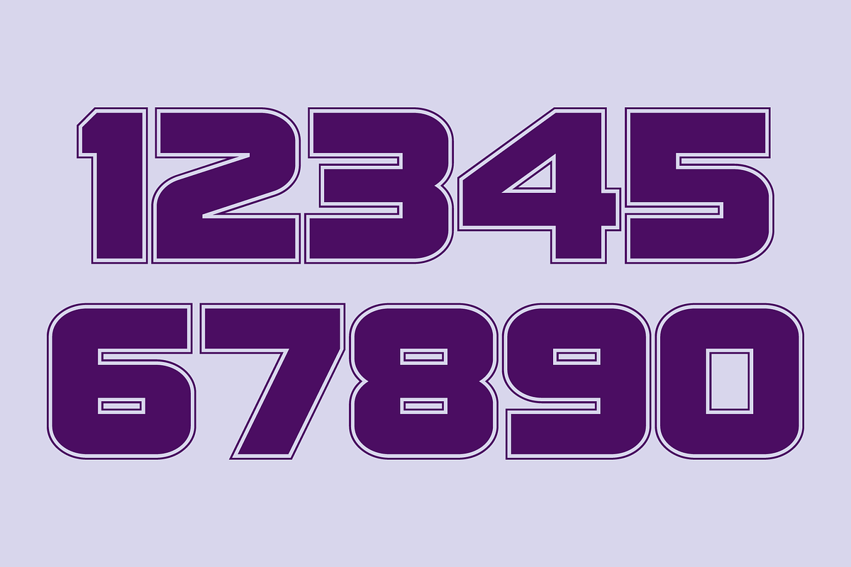 Display Digits Ten Font, a Font by GG Design (Photo 4 of 9)