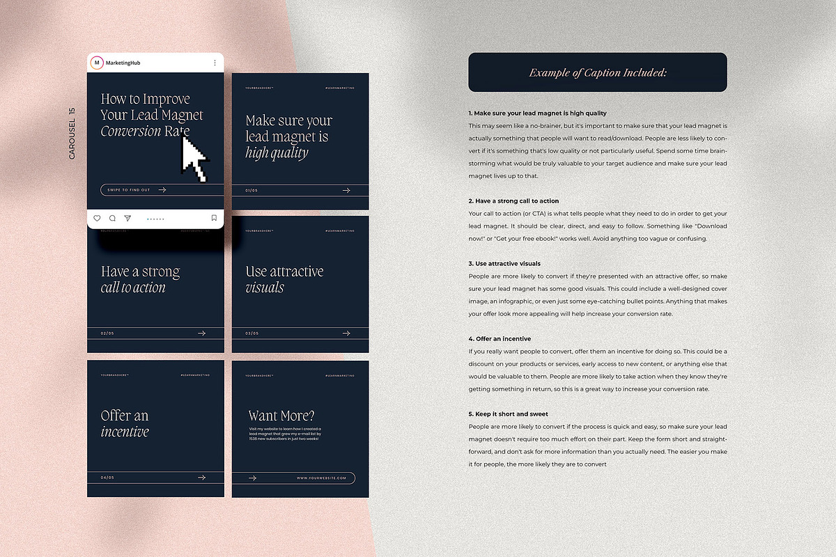 Marketing Expert Instagram Carousels, a Social Media Template by AndrewPixel (Photo 5 of 14)