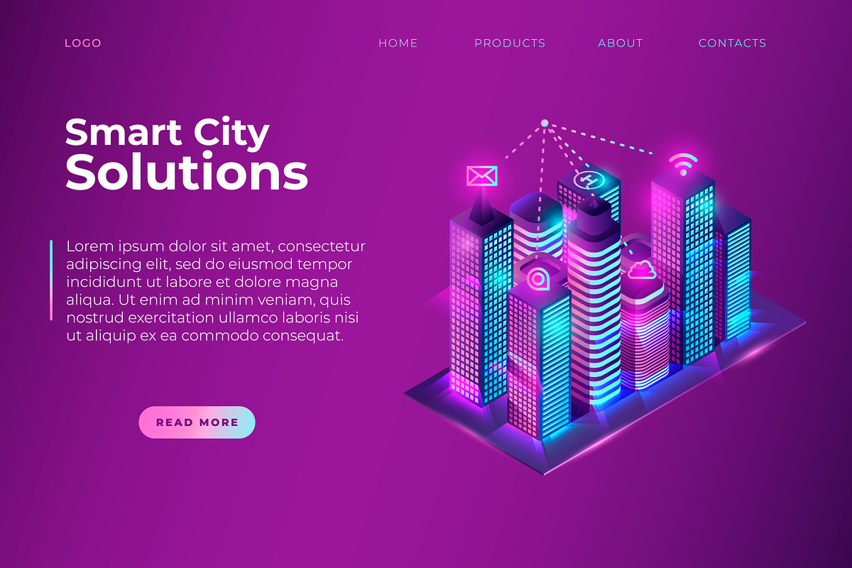 10 Isometric Headers Templates, a Templates & Theme by Roman Paslavsky (Photo 5 of 11)