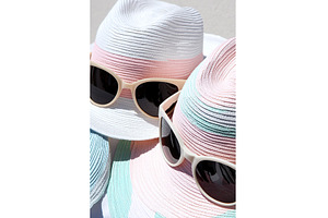 Stylish summer hats and sunglasses, a Beauty & Fashion Photo by Lermont51