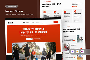 Sport Club Landing Page UI Layout, a Landing Page Template by twinstd