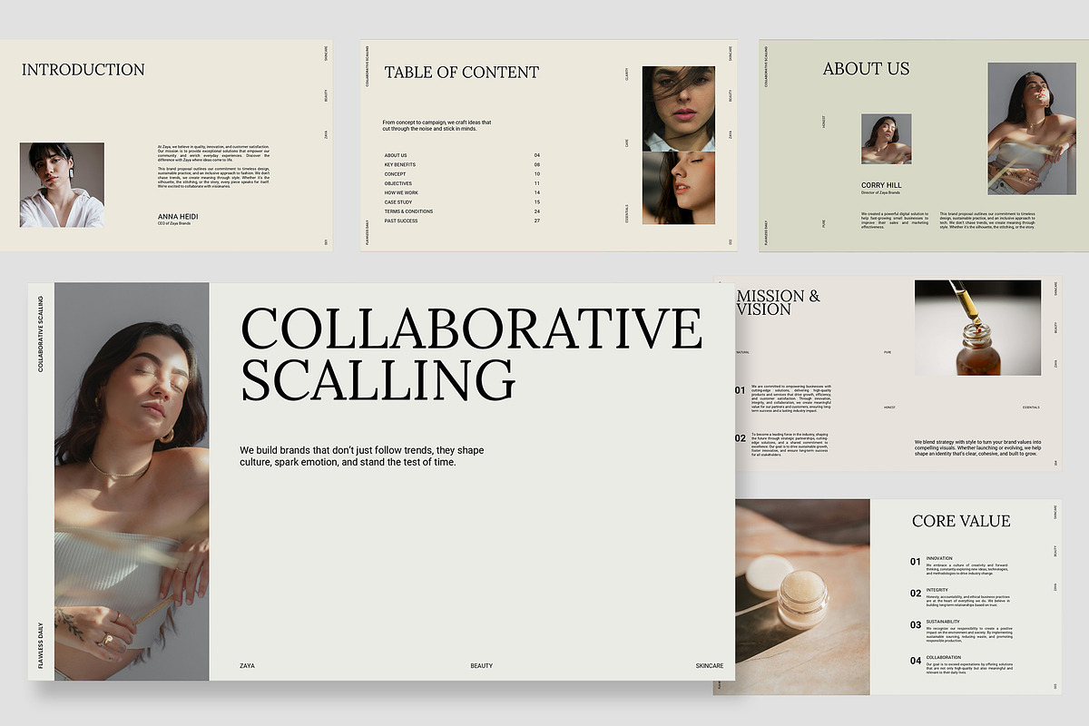 Zaya : Marketing Firm Google Slides, a Presentation Template by Punkl Camp (Photo 1 of 16)