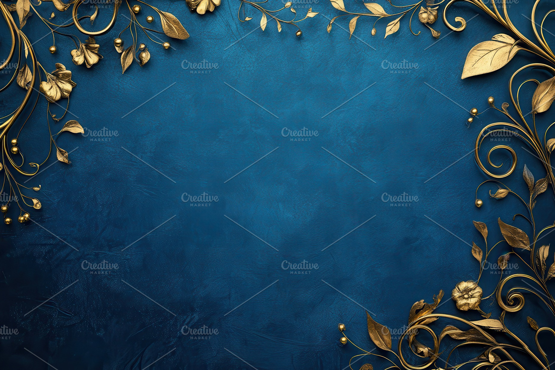Elegant golden floral decoration, a Photo by Pavel_design