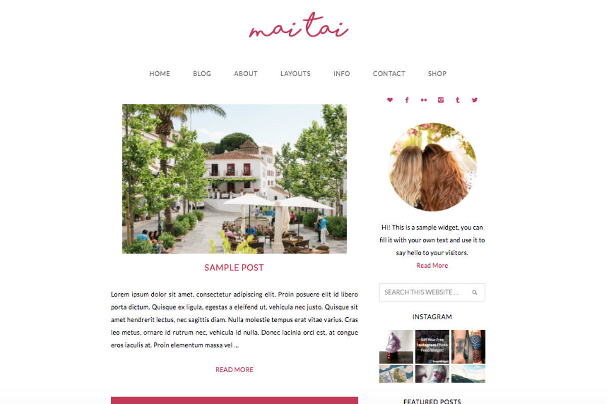 MAI TAI WORDPRESS THEME, a WordPress Template by Bites to Brand