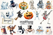 Funny Halloween Bundle, an Illustration by Pixels.Craft (Thumbnail 1 of 6)
