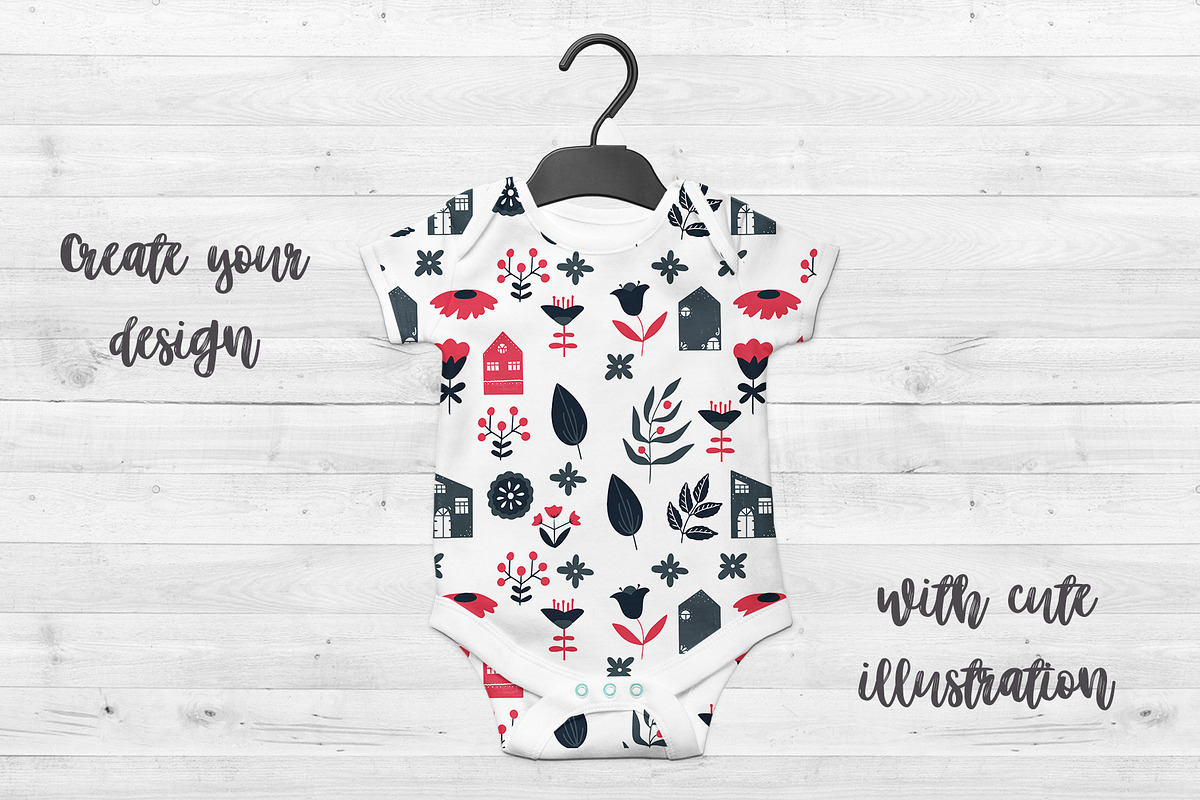 Scandinavian - Nursery pack, a Decorative Illustration by SketchCliparts (Photo 9 of 10)