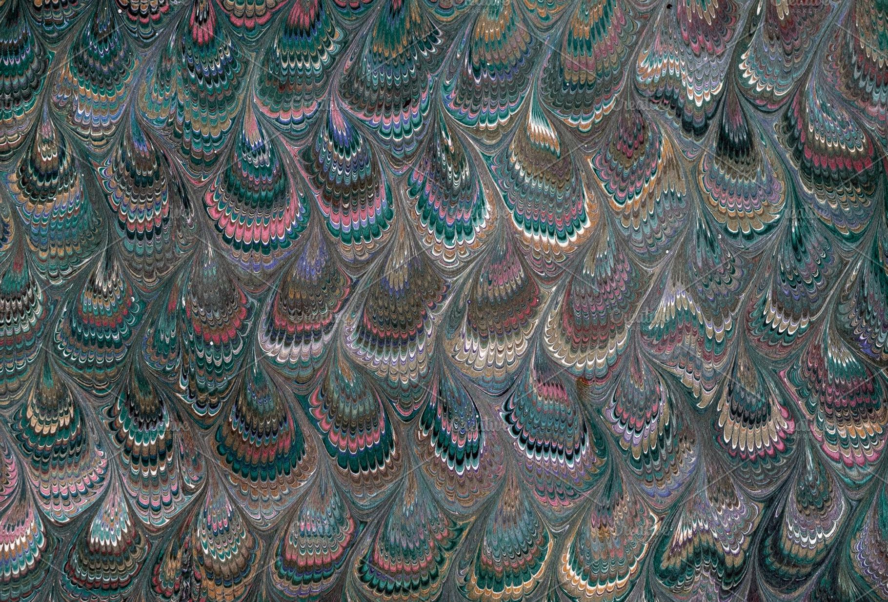 Marbled paper Ottoman style, a Wallpaper Photo by Atropos Images