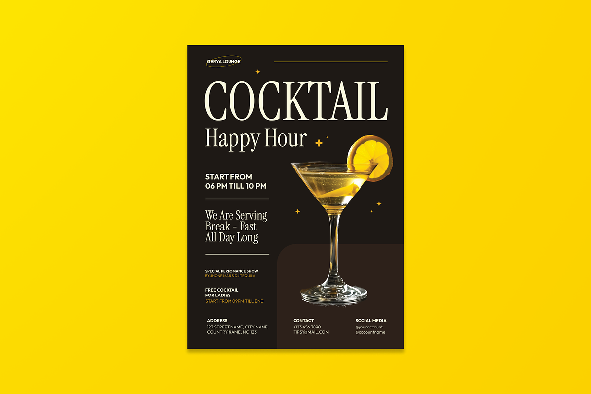 Cocktail Party Flyer, a Flyer Template by MMPixelCraft (Photo 4 of 5)