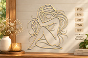 Elegant Woman Laser Cut SVG, an Object Graphic by DreamCafeArt (Thumbnail 1 of 4)