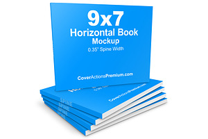 Landscape Softcover Book Mockup