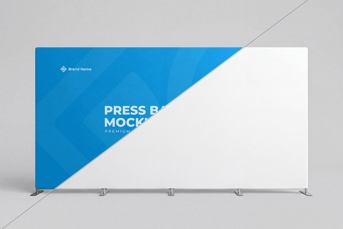 Press Backdrop Banner Mockup, an Advertising Mockup by graphypix (Photo 3 of 4)