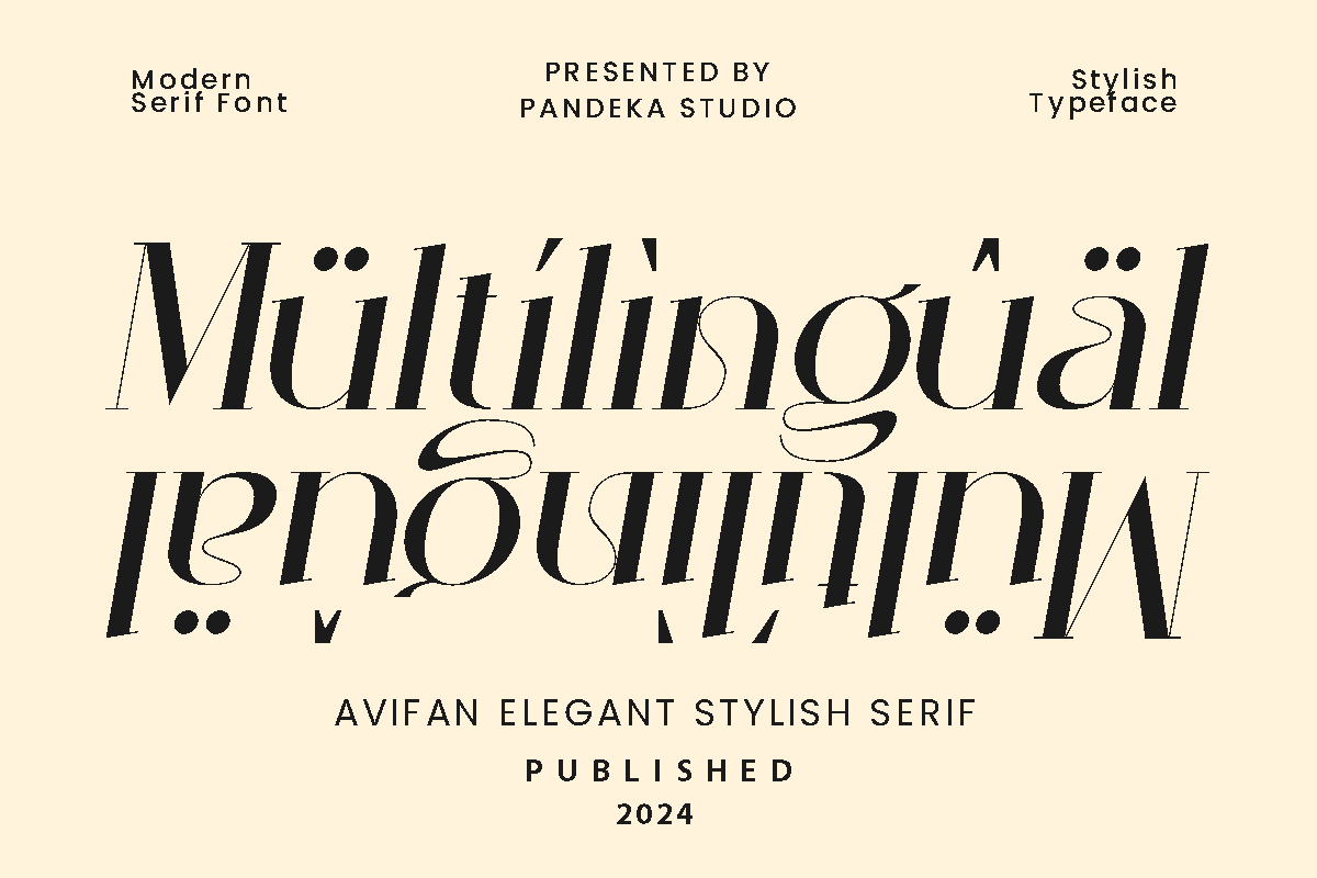 Avifan - Elegant Serif Font, a Serif Font by Pandeka Studio (Photo 12 of 12)