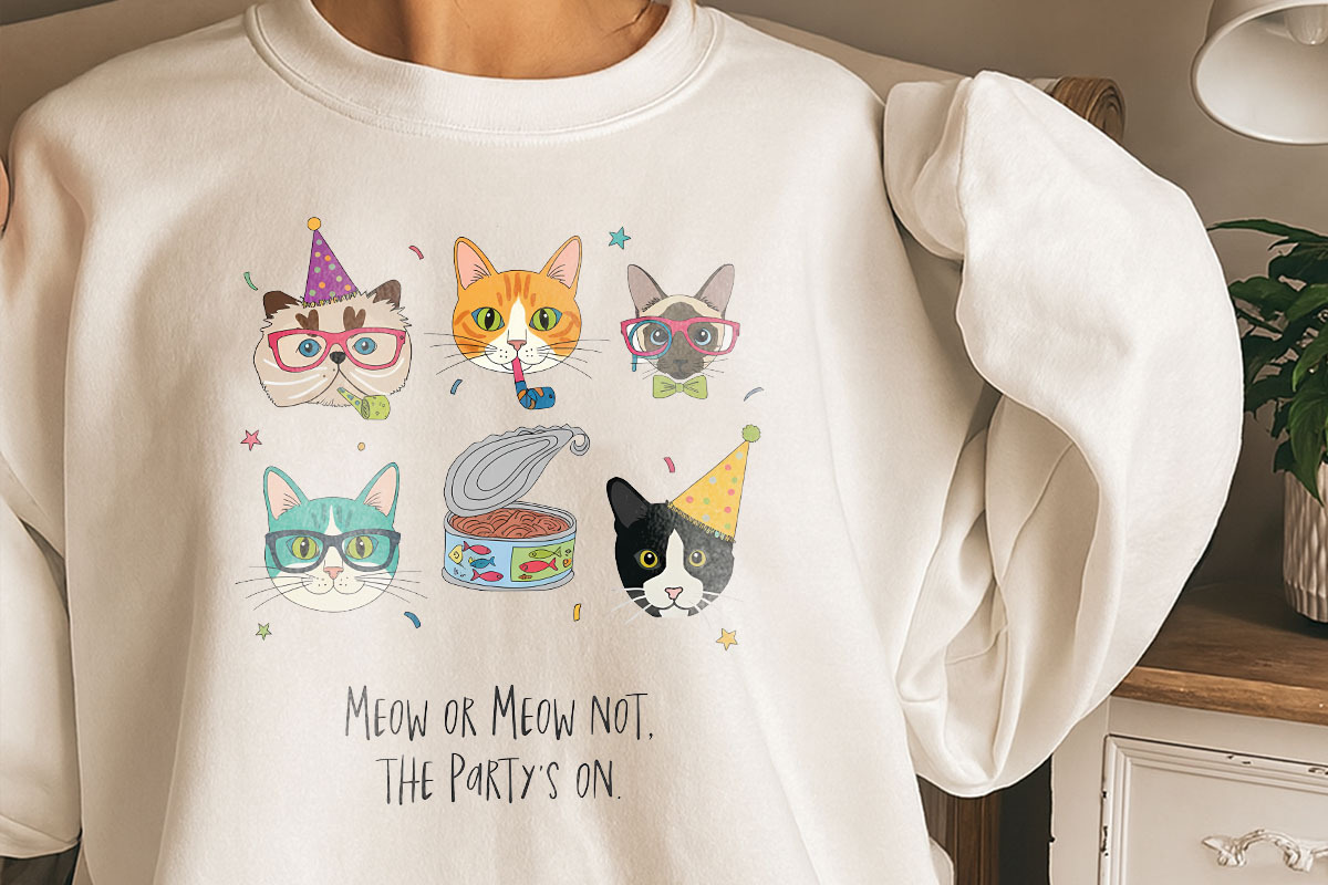 Cat and Animals Funny Birthday PNG, a Graphic by GlitterCraft (Photo 69 of 101)