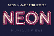 Neon & Matte - 3D Lettering, a Graphic by MIIM (Thumbnail 1 of 9)