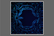 -50% Circuit boards backgrounds set, a Background Graphic by frost_newt (Thumbnail 9 of 11)