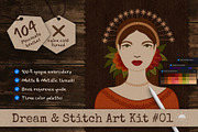 Dream & Stitch Art Kit V1, a Brush Add-On by bokettori (Thumbnail 1 of 11)
