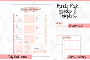 Daily Food Diary Printable