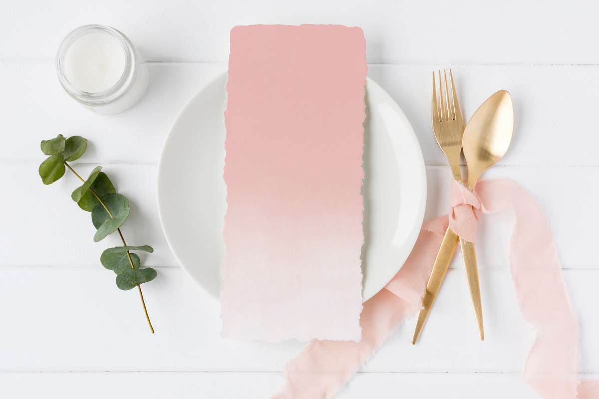 Dusty pink ombre watercolor, a Texture Graphic by GraphicRain (Photo 3 of 6)