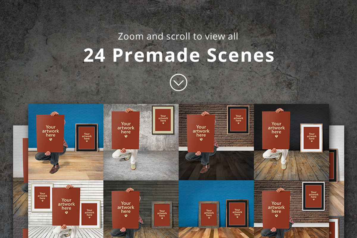 Poster Presentation Scene Generator, a Product Mockup by Fresh Design Elements (Photo 4 of 4)