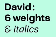 David, a Sans Serif Font by A is for... (Thumbnail 1 of 6)
