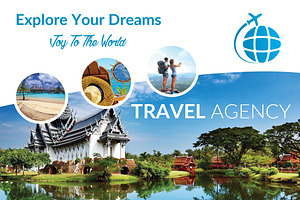 Holiday Travel Post Card, a Card Template by Shishir Khan