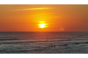 People surfing ocean waves during, a Sports & Recreation Photo by Goinyk