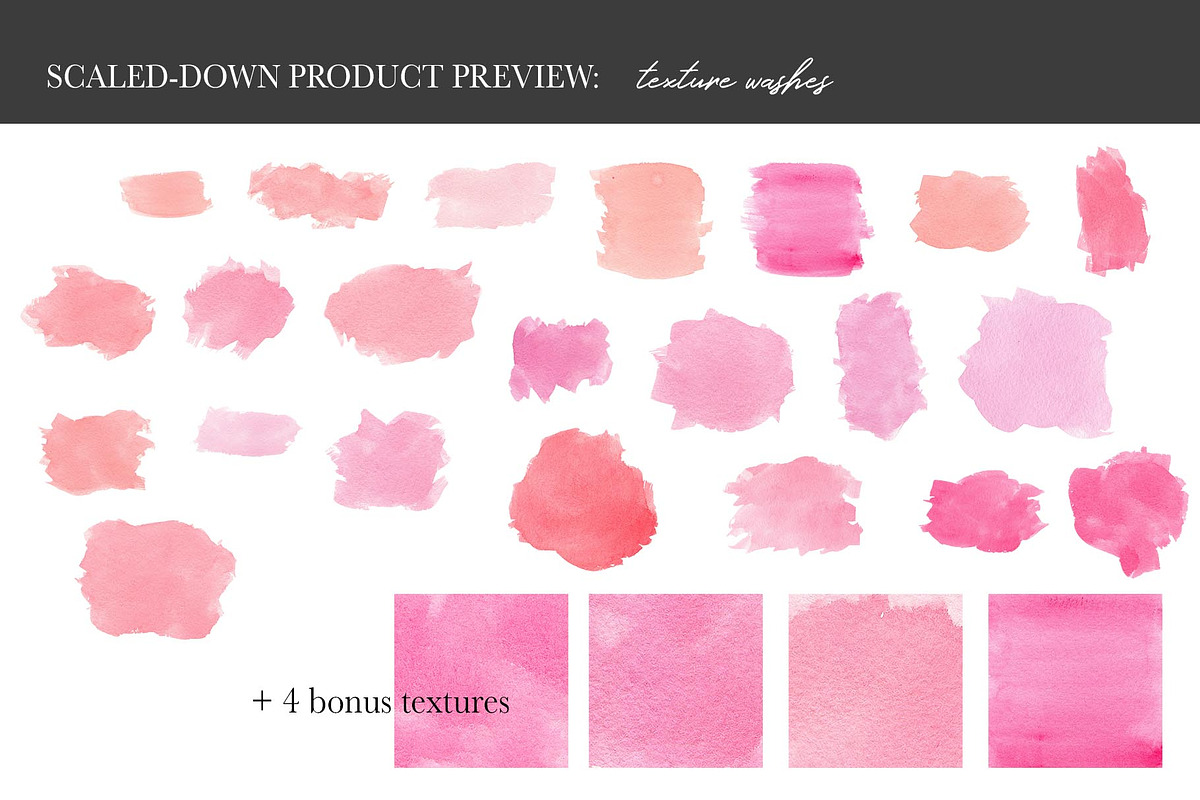 Pink & Blush Watercolor Combo Pack, an Object Graphic by Chelsea Bromley (Photo 2 of 6)