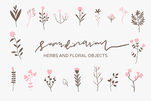 Scandinavian - Herbs and Flowers
