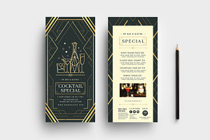 Art Deco Menu Templates