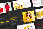 Social Media Strategy Pitch Deck, a Presentation Template by TheBrightGrap (Thumbnail 1 of 8)
