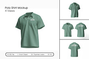 Realistic Polo Shirt Mockup, a Shirt Mockup by seramoe (Thumbnail 1 of 5)