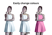 Short Dress Mockup, a Books & Magazine Mockup by Pret-a-Mockup (Thumbnail 4 of 7)