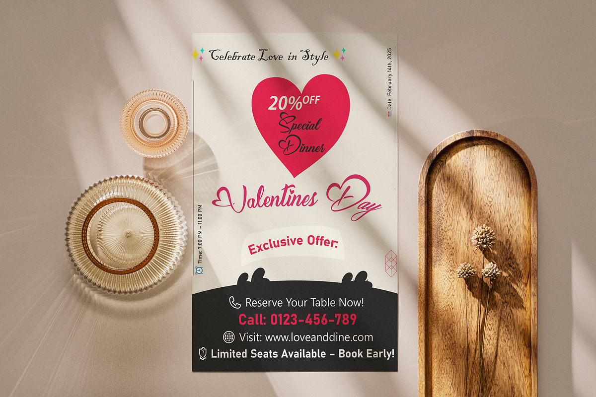 Valentine's Special Flyer Design, a Flyer Template by Sujun Baidyaa (Photo 4 of 5)