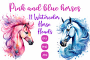 Horse with Flowers, an Animal Illustration by Michiru13 (Thumbnail 1 of 4)