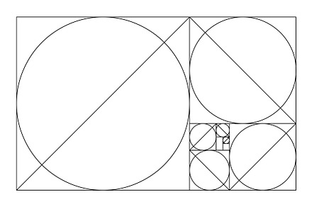 Golden ratio geometric concept, an Illustration by Things for designers