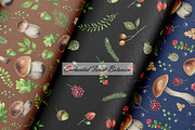 Watercolor Forest Seamless Patterns, a Decorative Illustration by OlDm_Shop (Thumbnail 5 of 10)